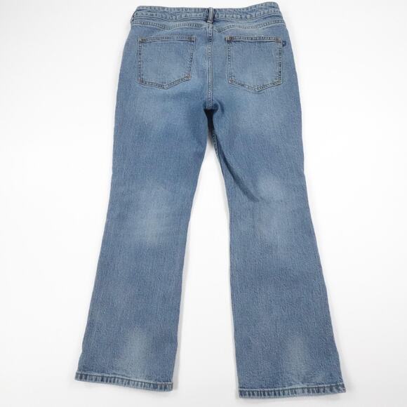 Pilcro Jeans Womens 31 Blue Flare Distressed Knee Stretch Denim Urban Outfitters - Picture 13 of 16